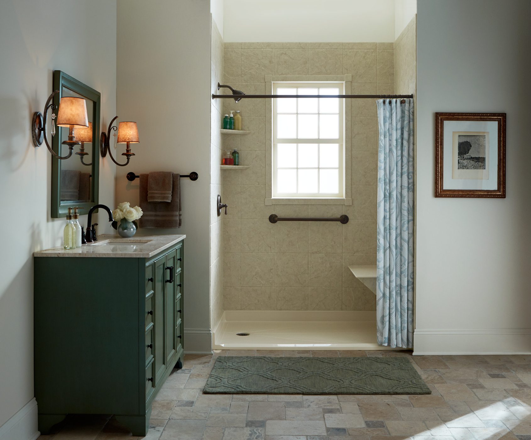 A bathroom remodeled by Express Bath