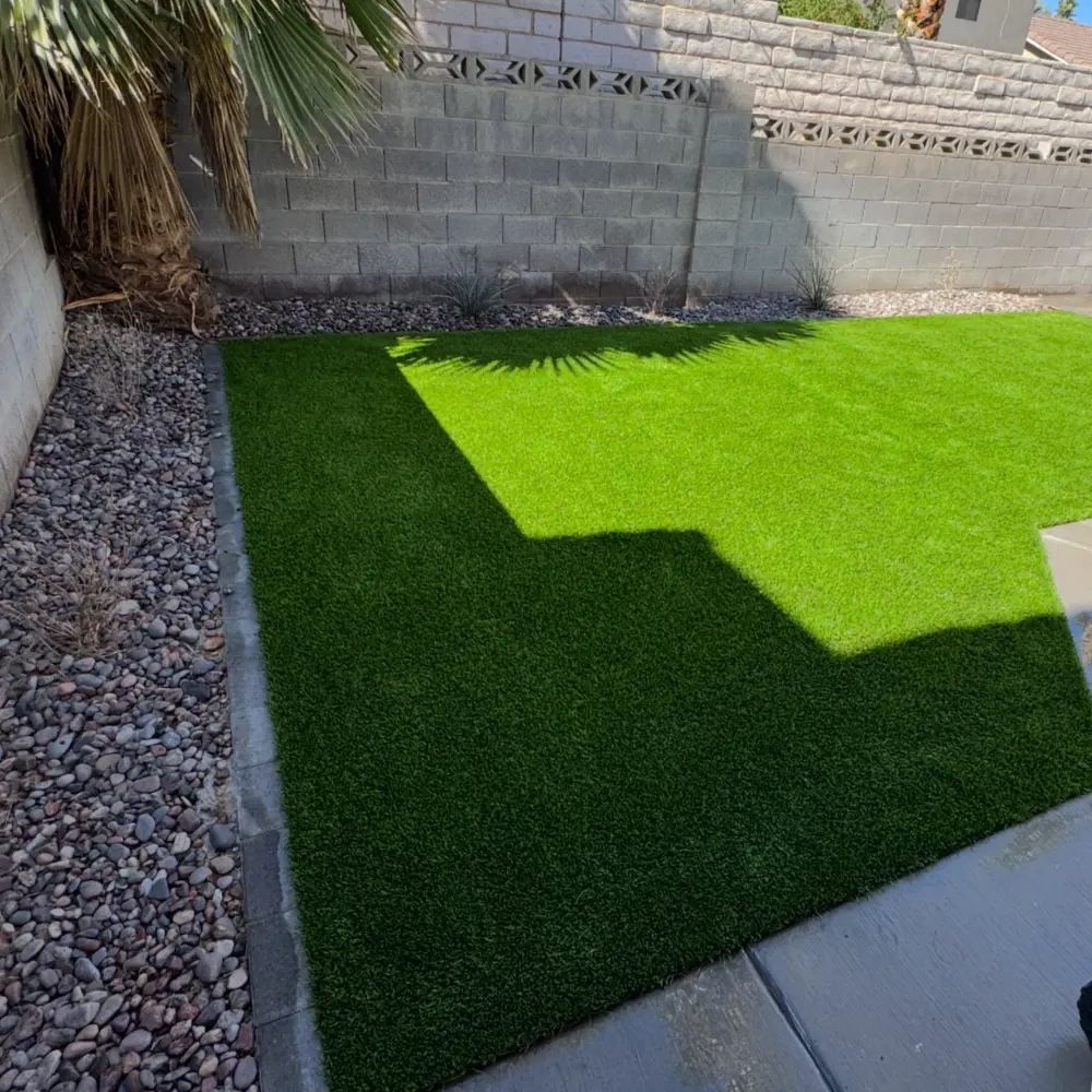 After turf cleaning