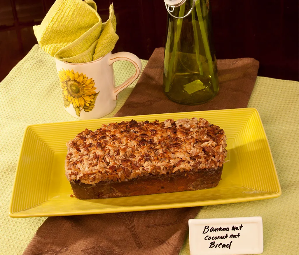 Banana Coconut Nut Bread