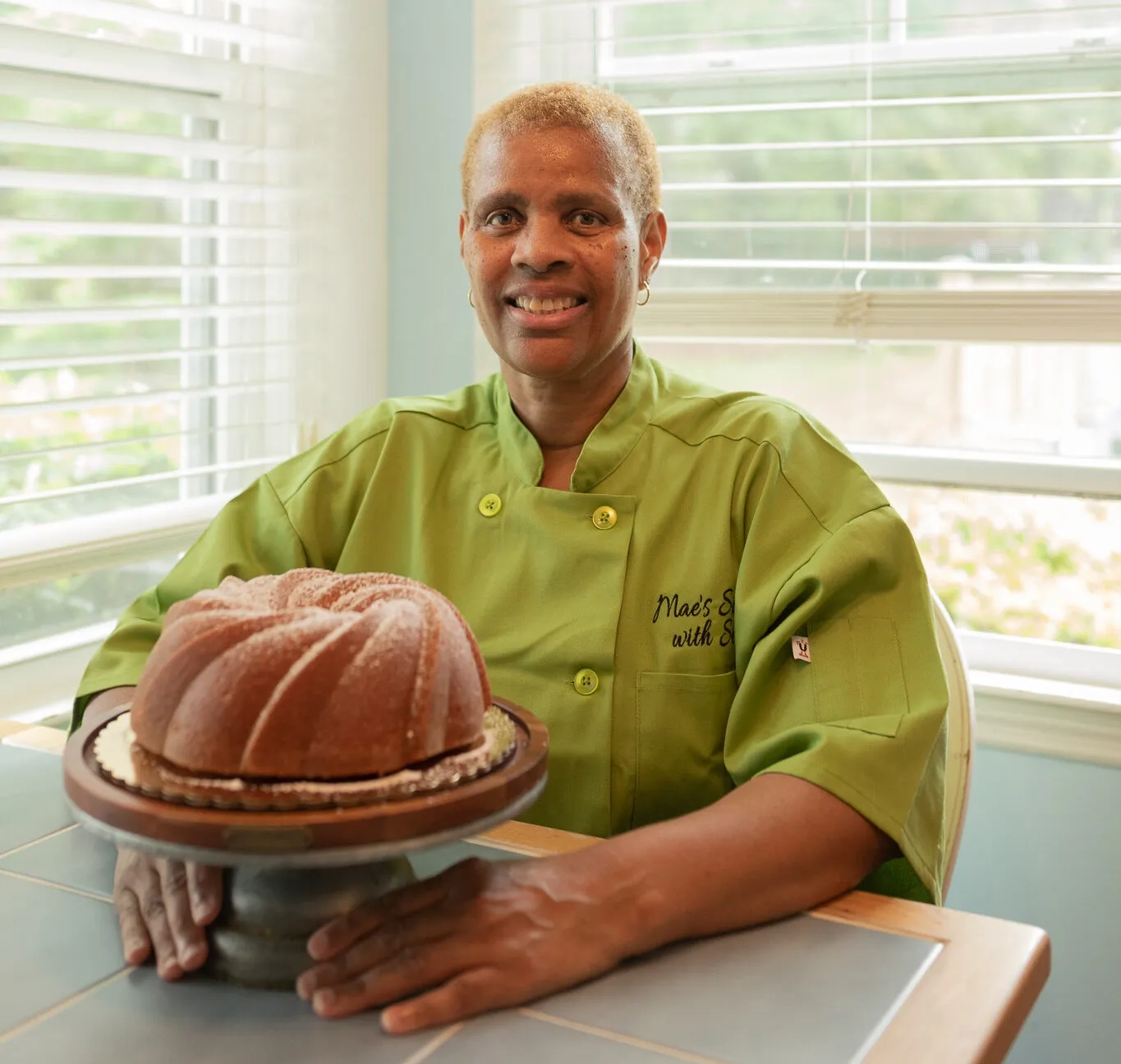 Lillie, founder and baker behind Mae’s Sweets with Soul