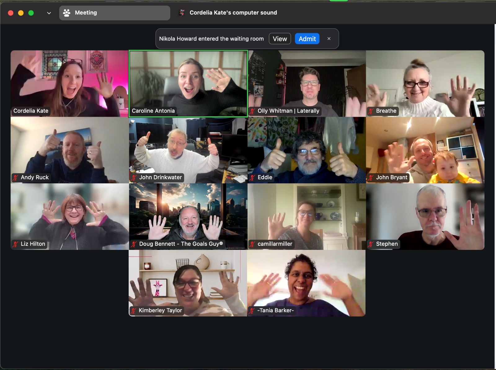 Networkers having fun at Rebellious Business