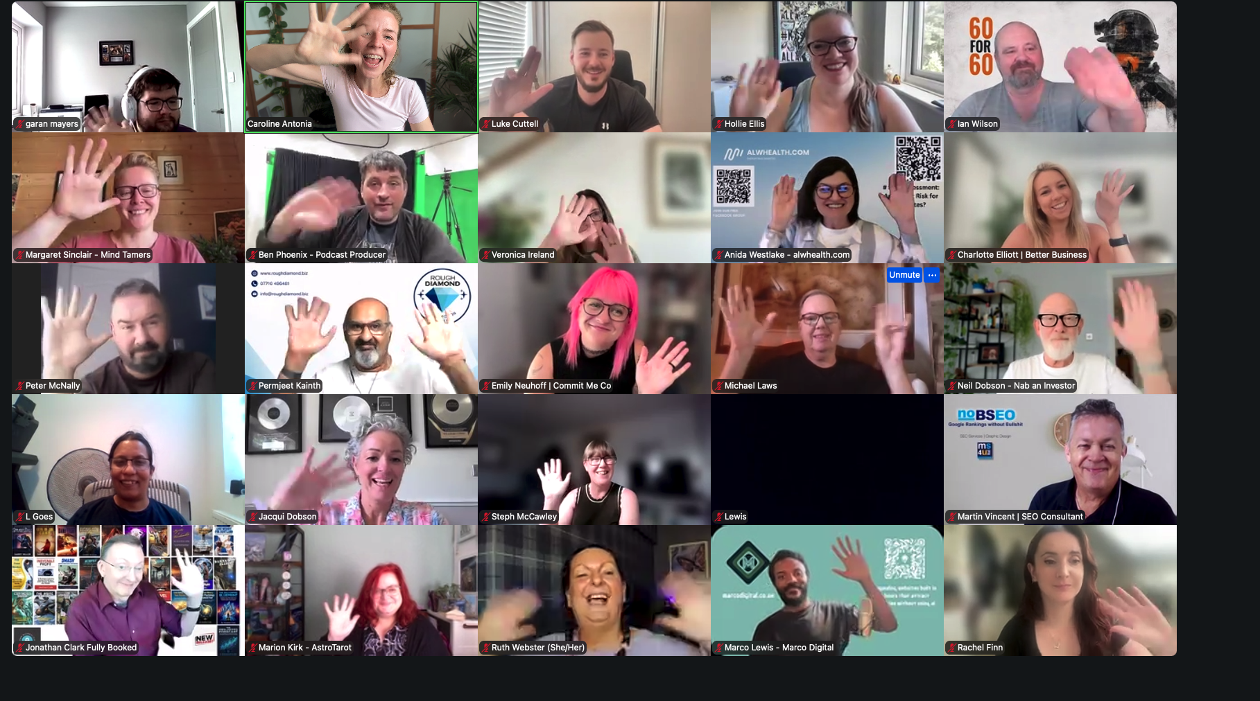 The Rebellious Business Network having fun