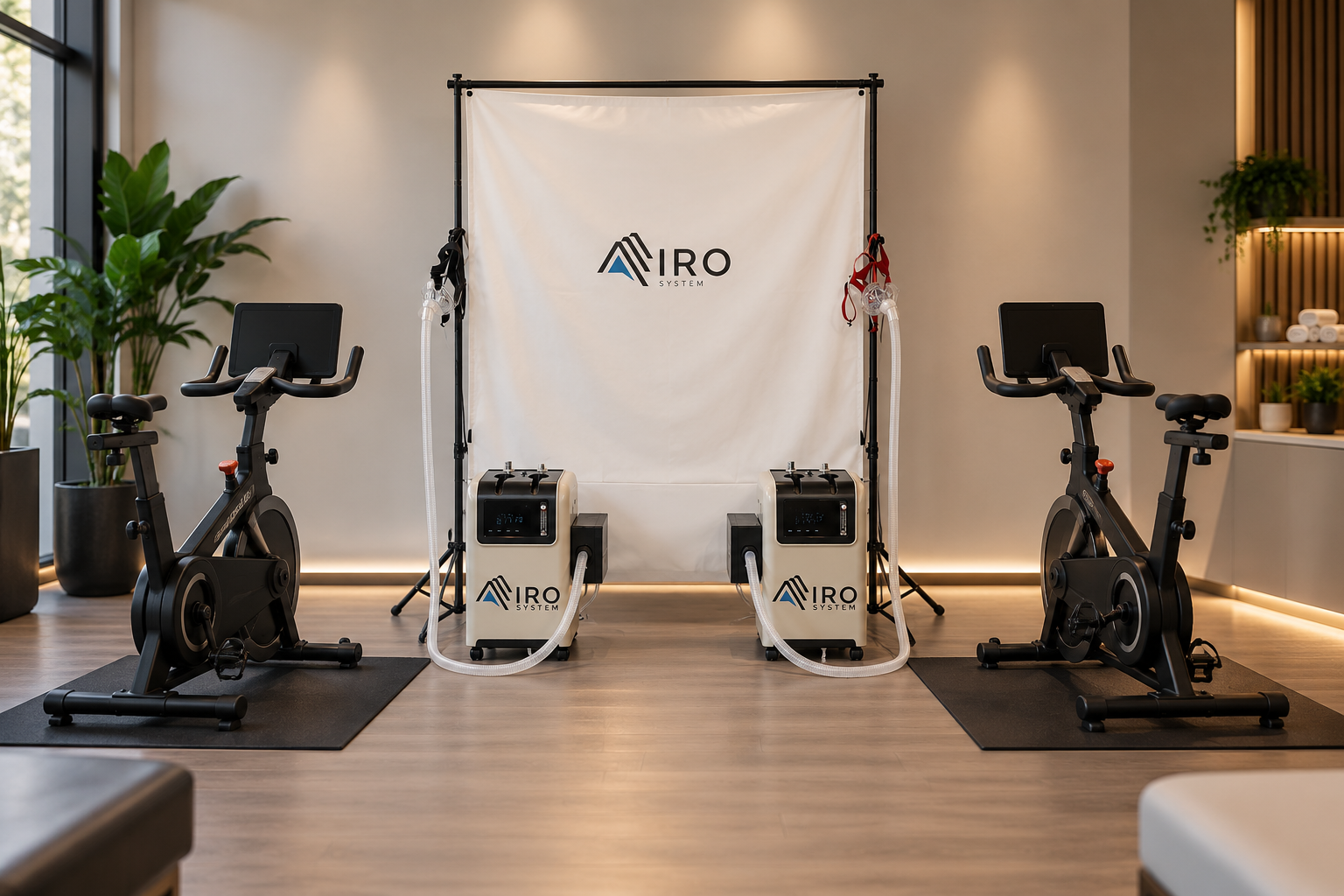 Dual user AiroSystem with two units and two bikes