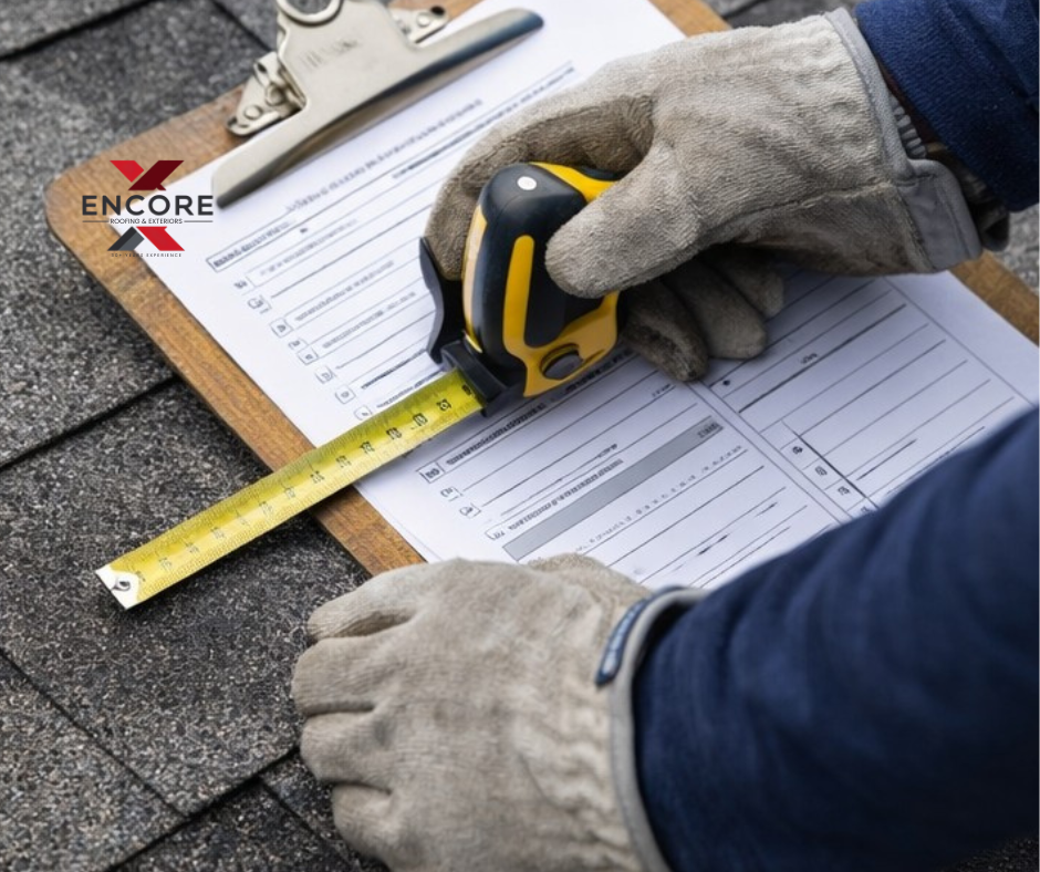 Roofing contractor inspecting Roofing contractor inspecting