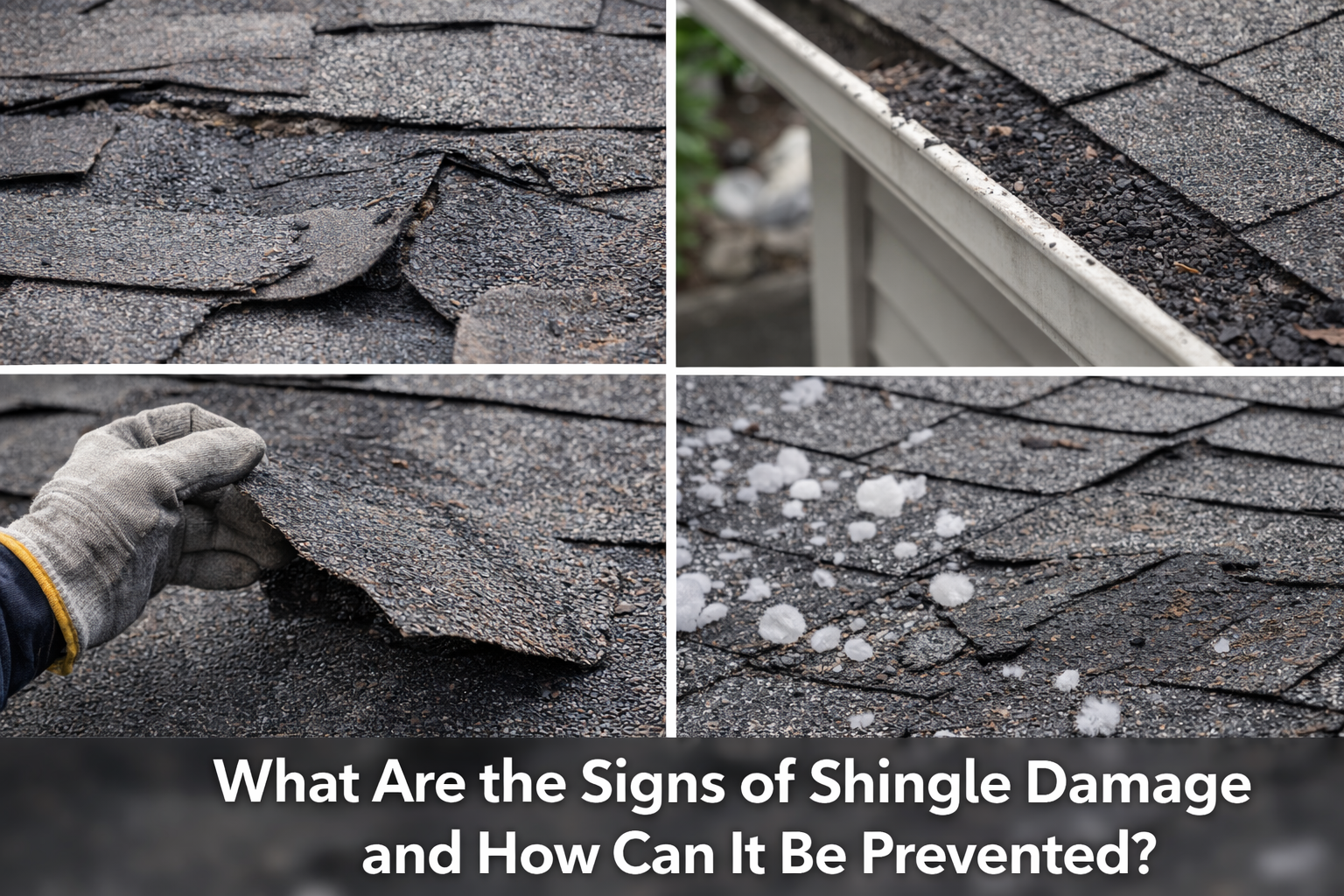 Signs of shingle damage and prevention