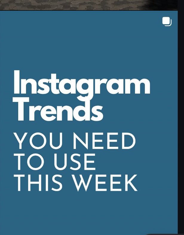 Instagram trends