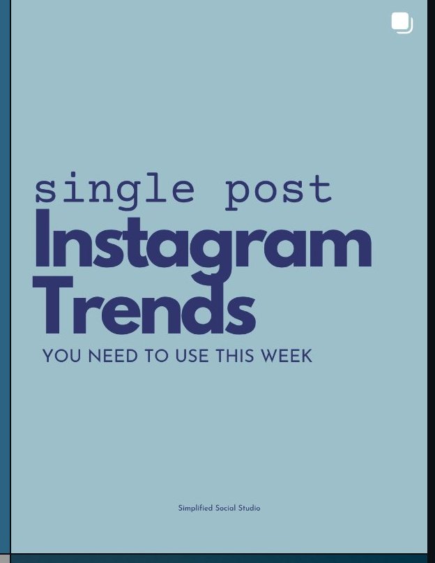 Single social media post
