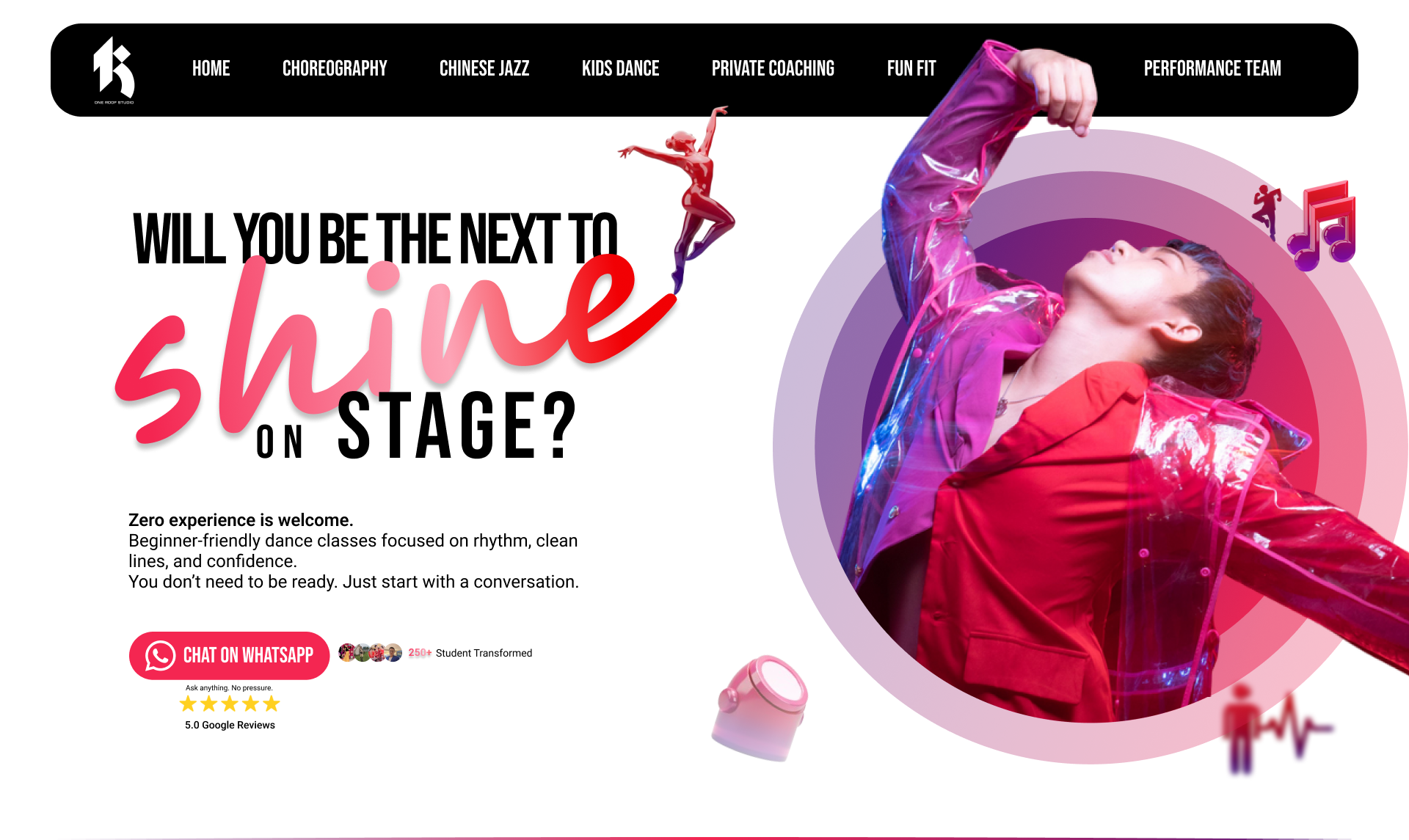 Dance Studio Website, Websites