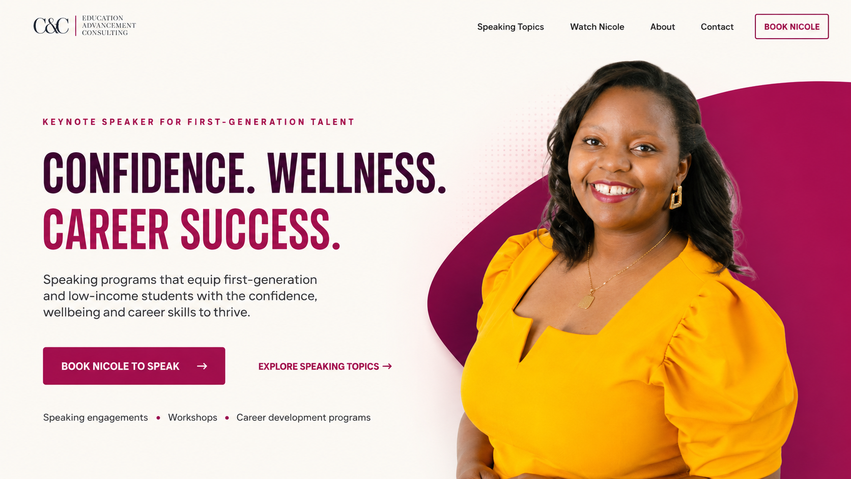 Career Success Speaker Website, Websites