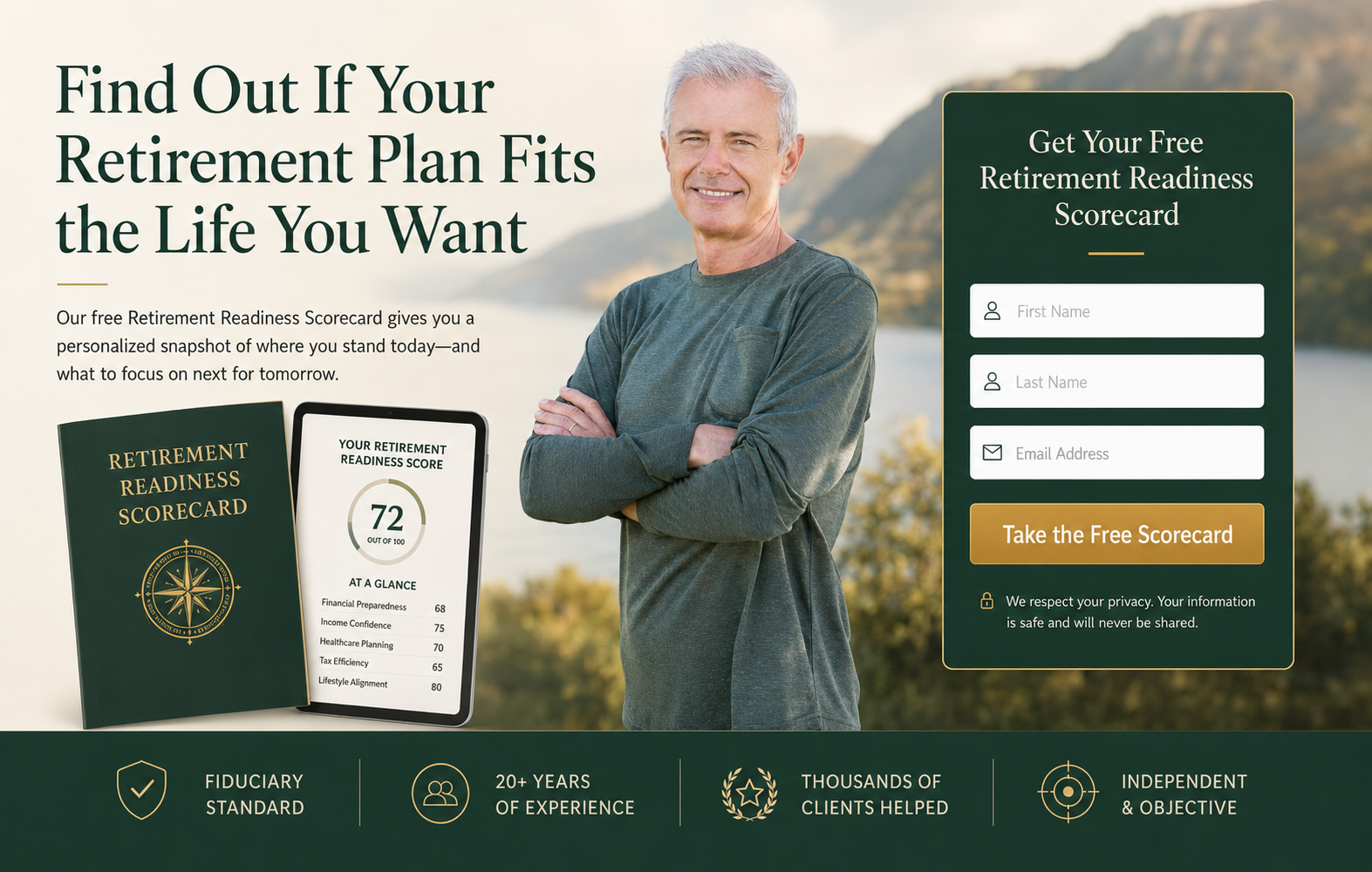 Retirement Readiness Scorecard Opt-in, Funnels