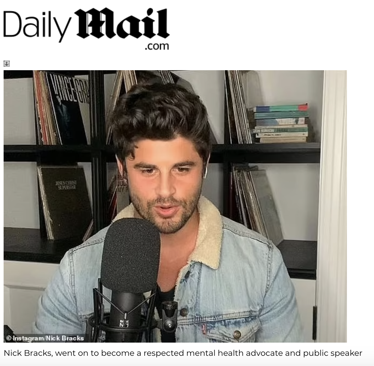 Article in The Daily Mail: 2021