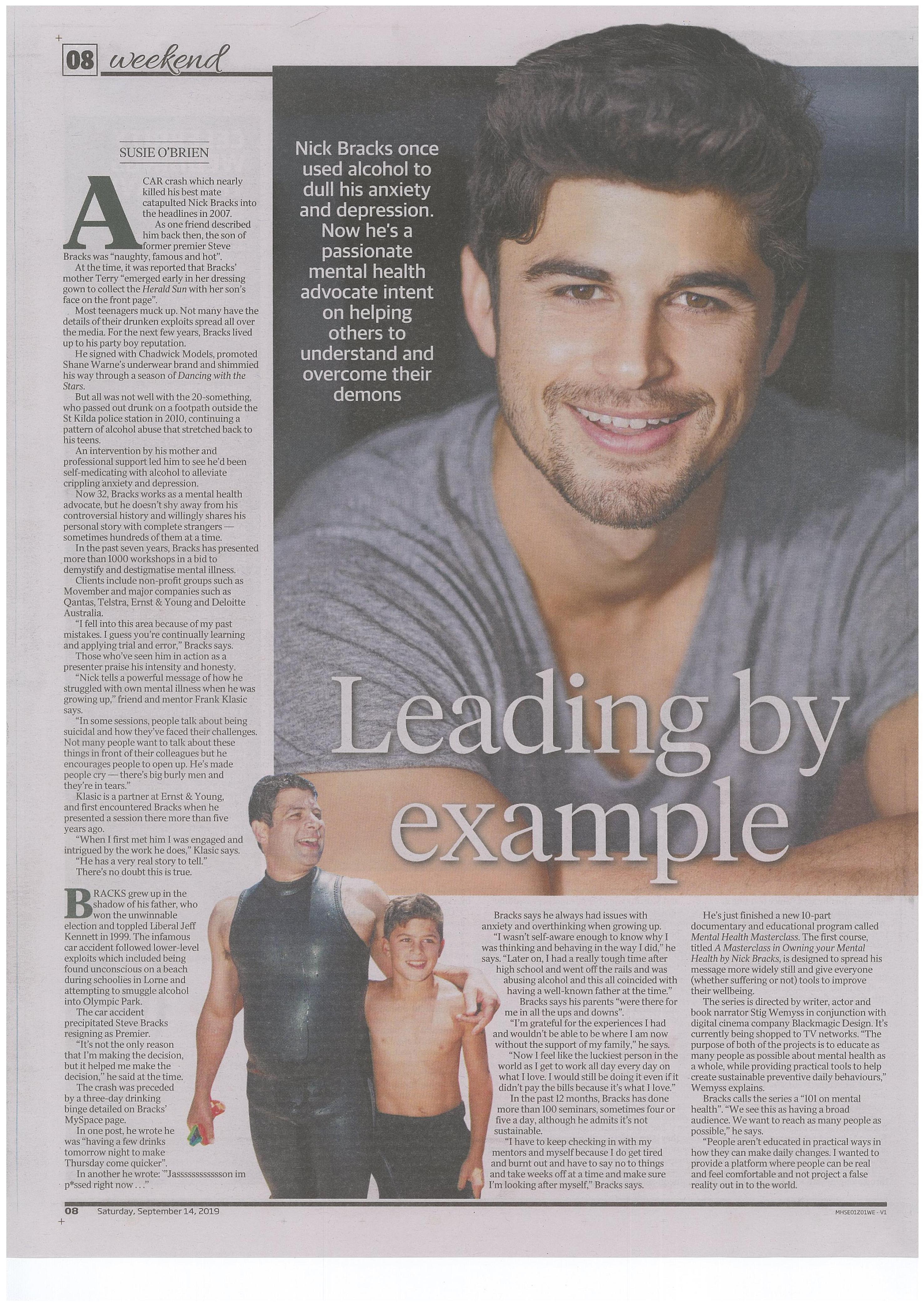 Feature in The Herald Sun: 2019