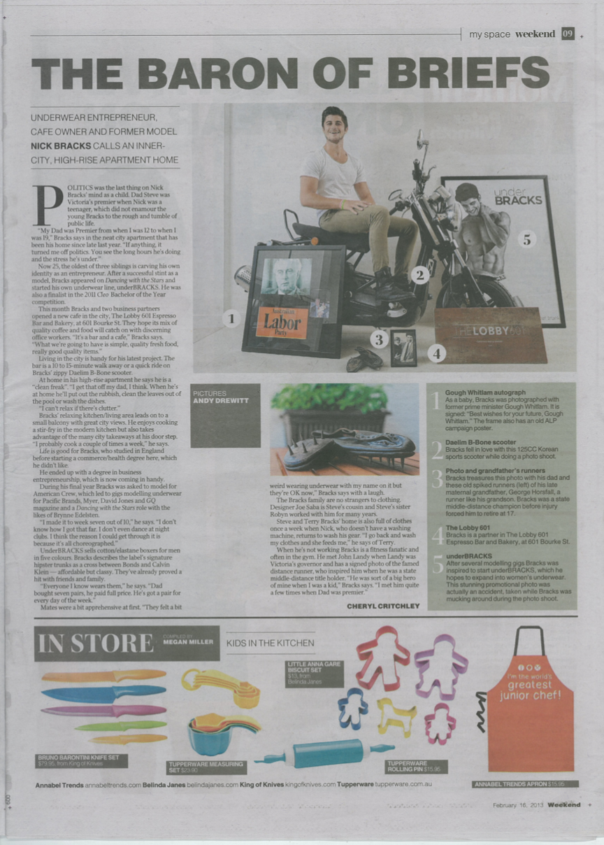 Herald Sun Weekend Article: 2013