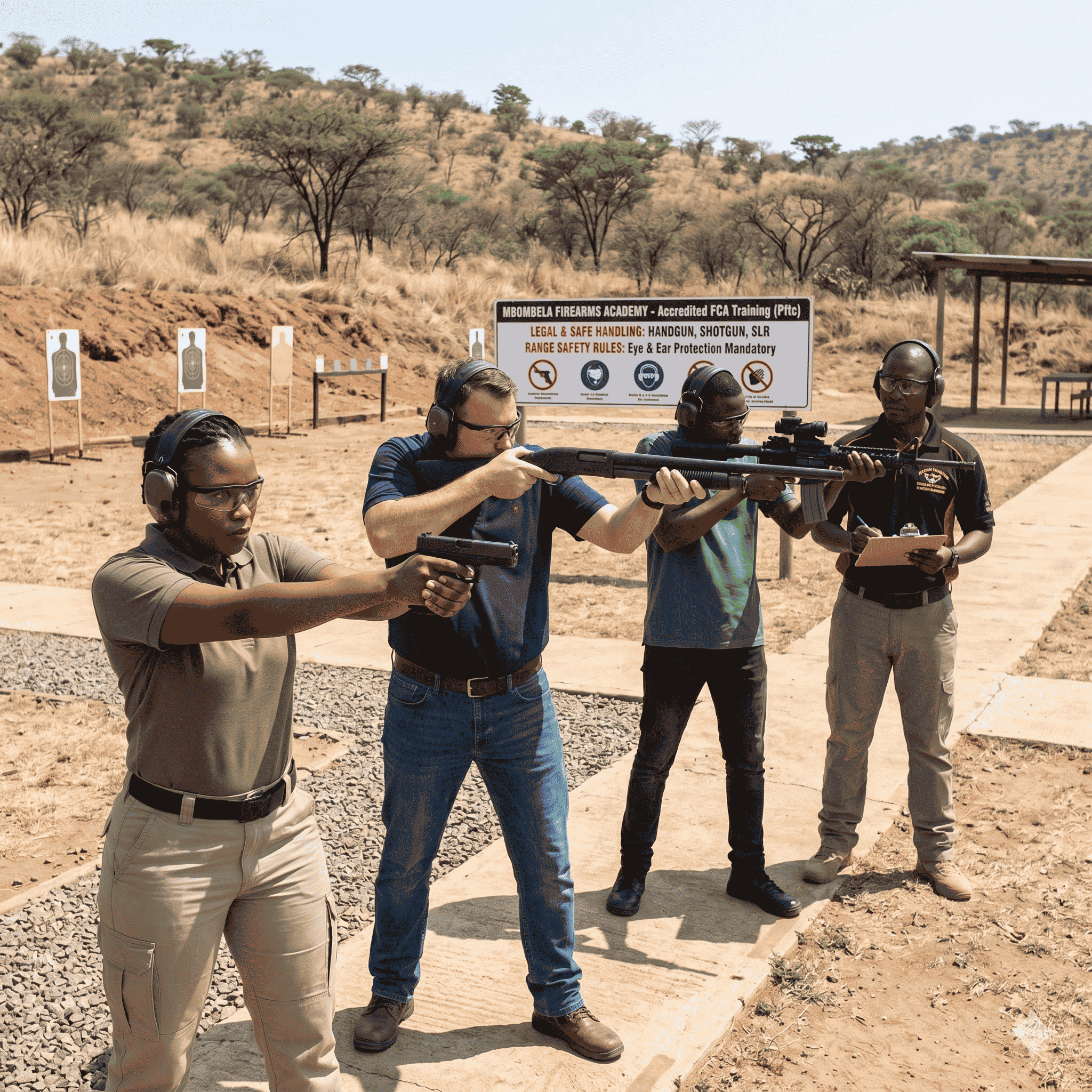 Handle & use a handgun & shotgun & self-loading rifle basic + Legal
