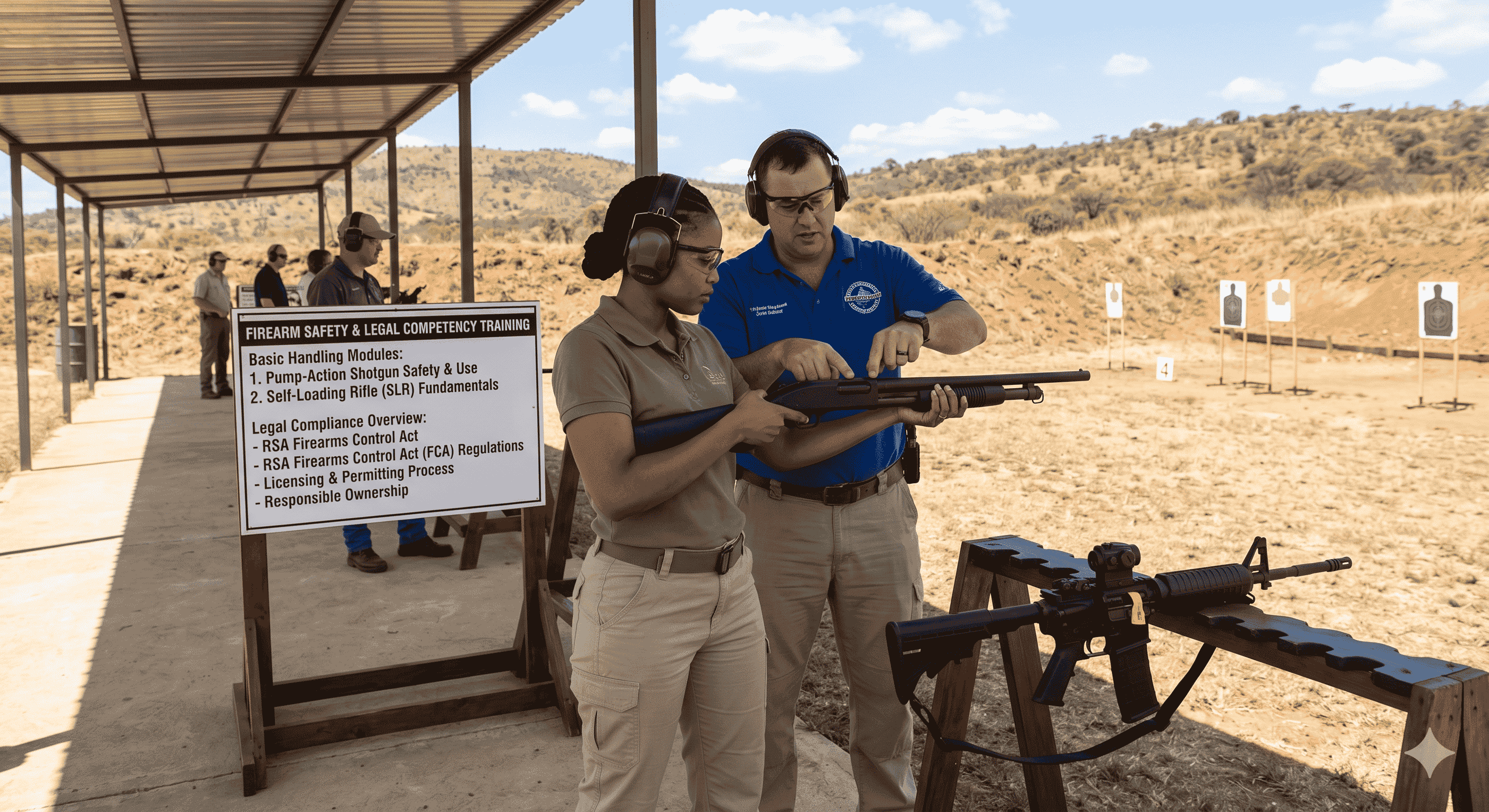 Handle & use a shotgun & self-loading rifle basic + Legal