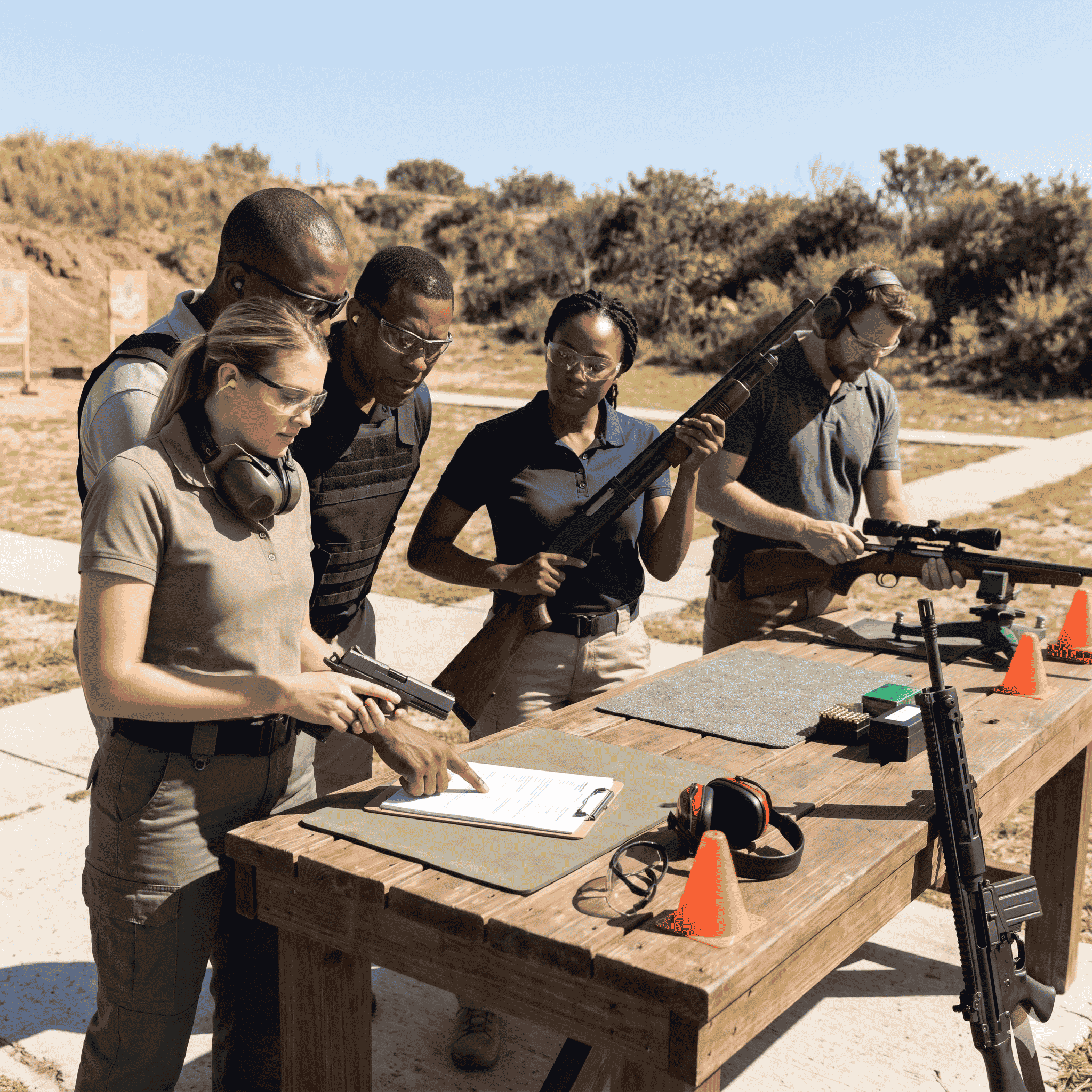 Handle & use a handgun & shotgun & self-loading rifle & manually operated rifle + Legal basic + business purposes