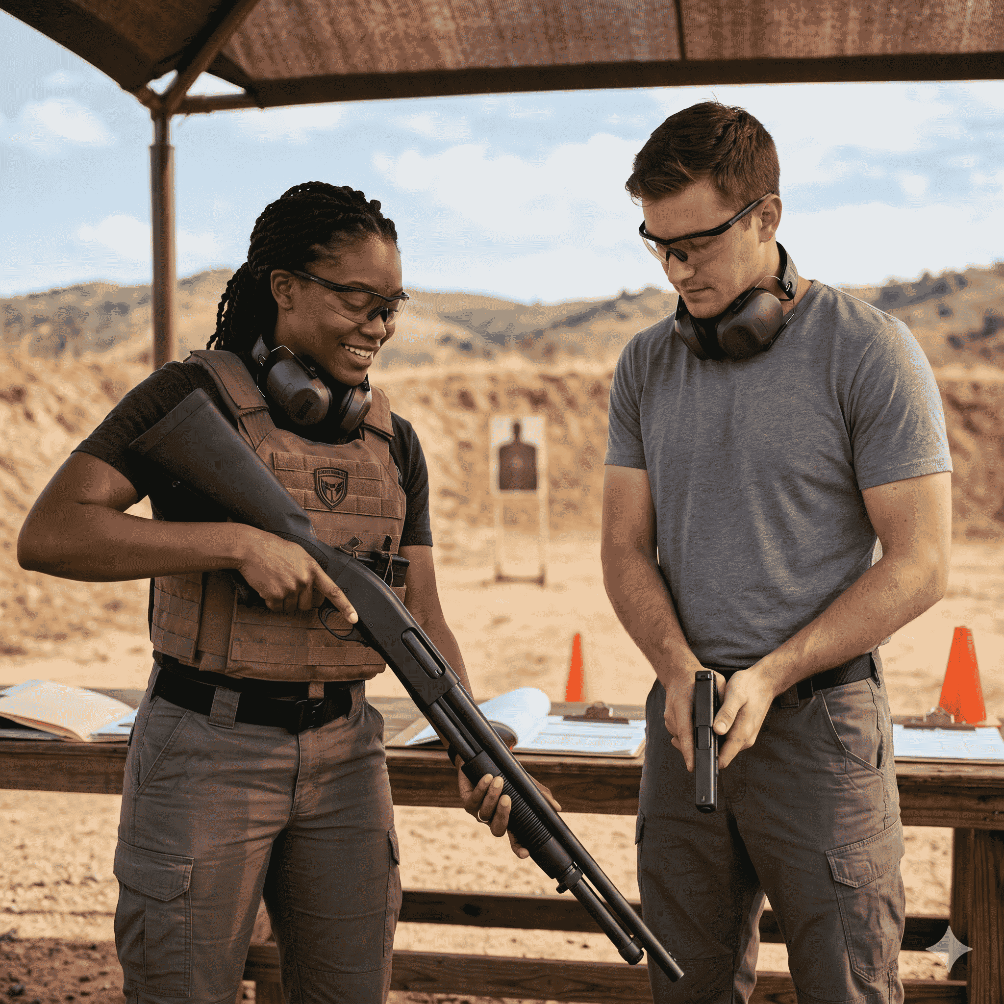 Handle & use a handgun & shotgun basic + Legal