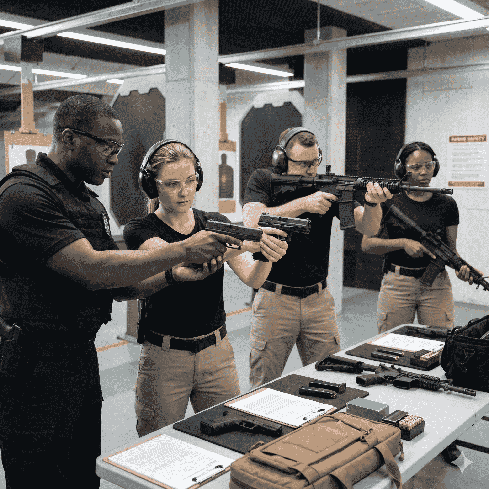 Handle & use a handgun & self-loading rifle + Legal basic + business purposes