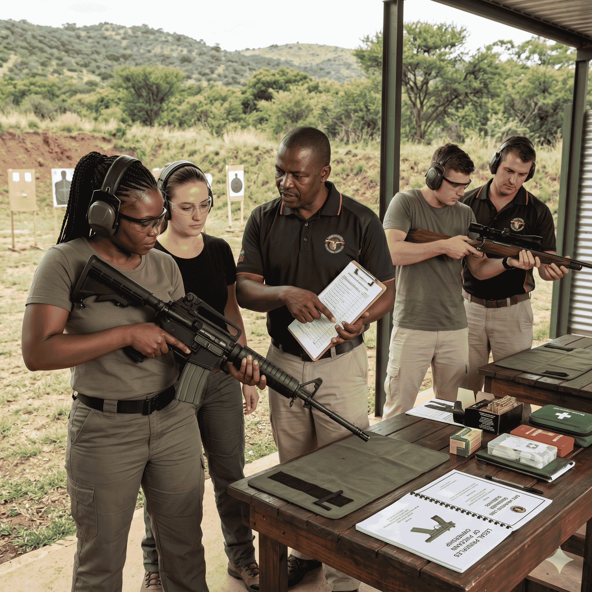 Handle & use a self-loading rifle & manually operated rifle basic + Legal