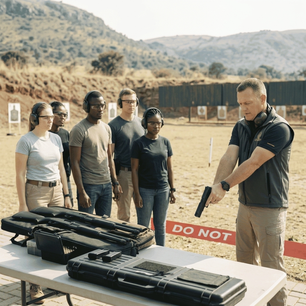 Handle & use a handgun & shotgun + Legal basic + business purposes