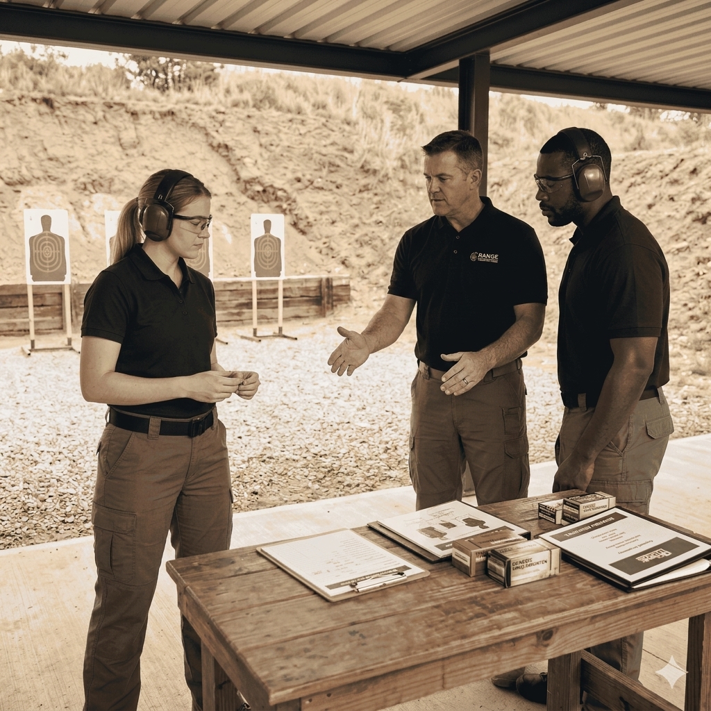 Handle & use a handgun & shotgun business purposes