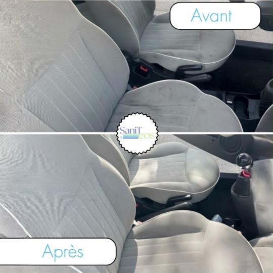 nettoyage textile siège véhicule avant après Vannes