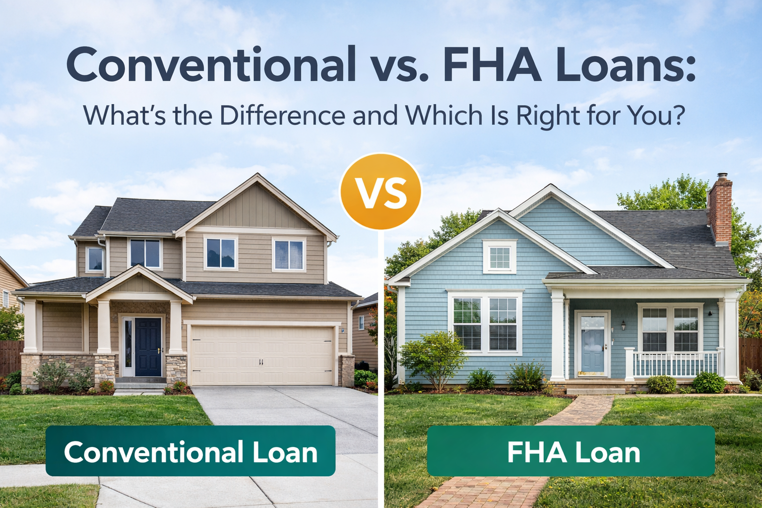 Conventional vs. FHA Loans: What’s the Difference and Which Is Right ...