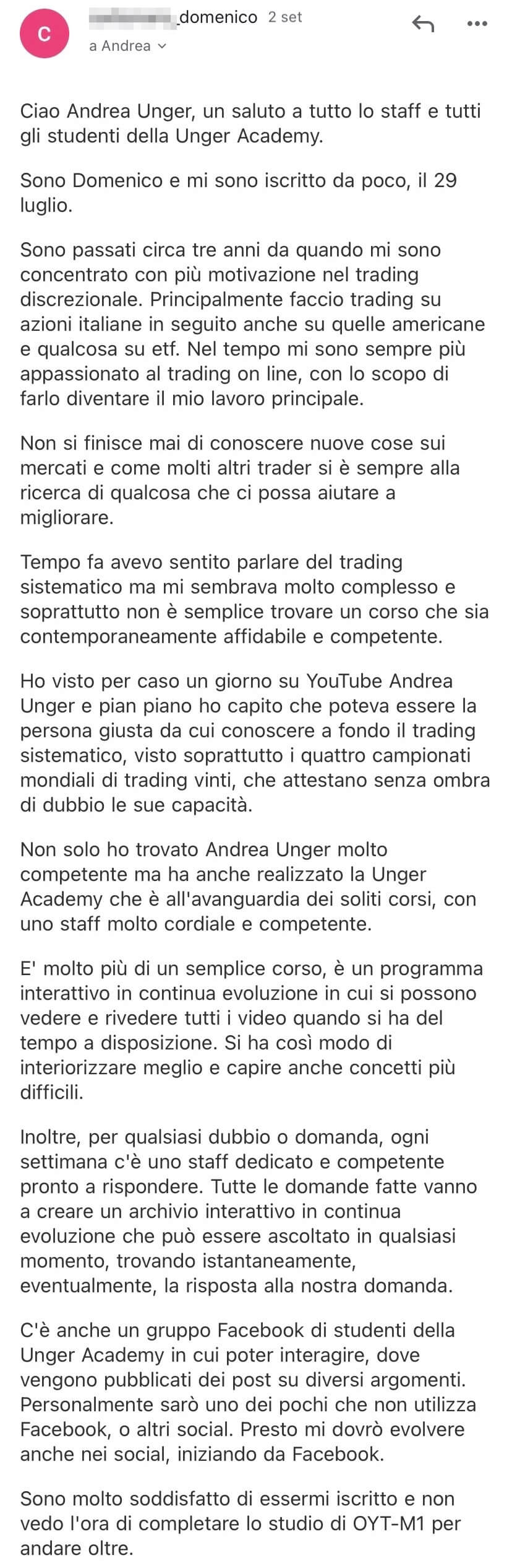 Recensione Unger Academy