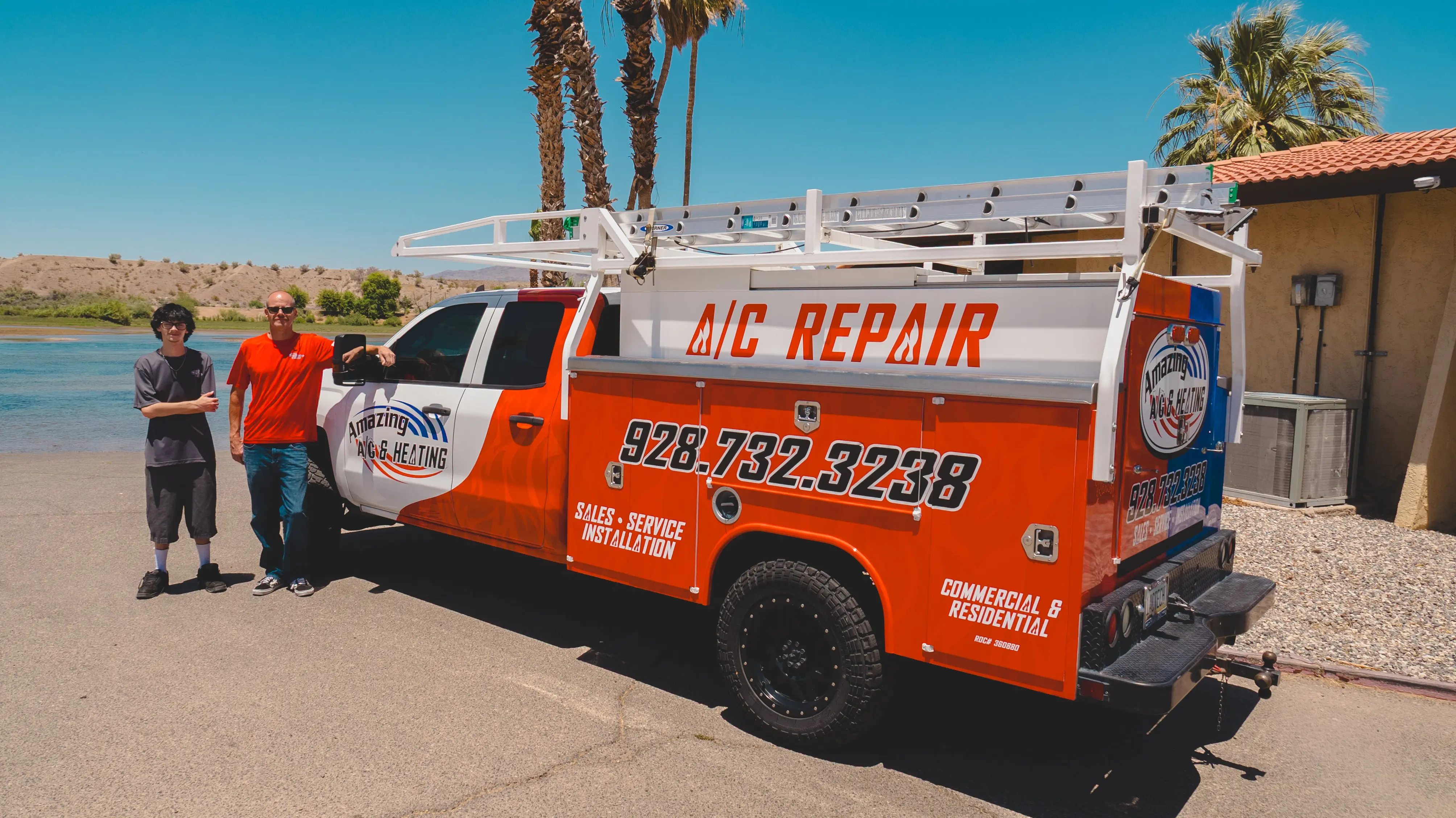 Amazing Air Conditioning Heating service truck Parker AZ HVAC contractor
