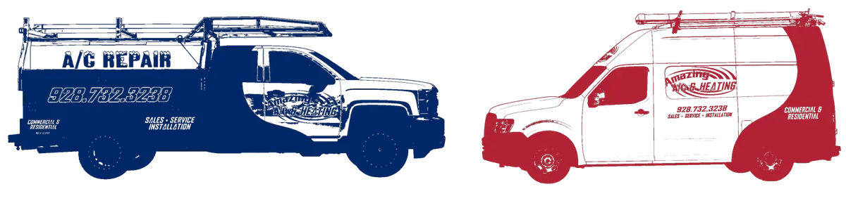 HVAC service vehicles Parker AZ Amazing Air Conditioning Heating