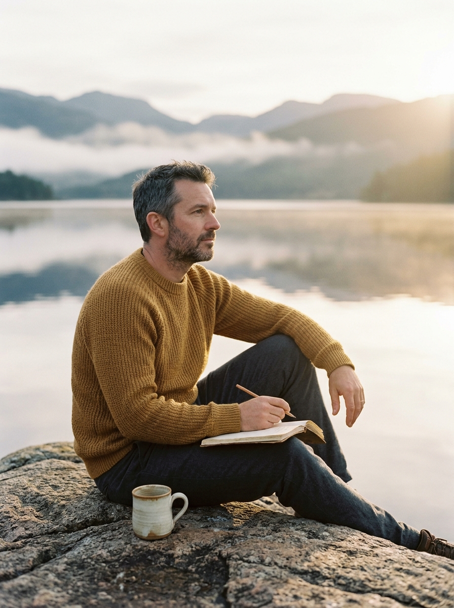 Editorial lifestyle image representing the I AM AWARE coaching journey