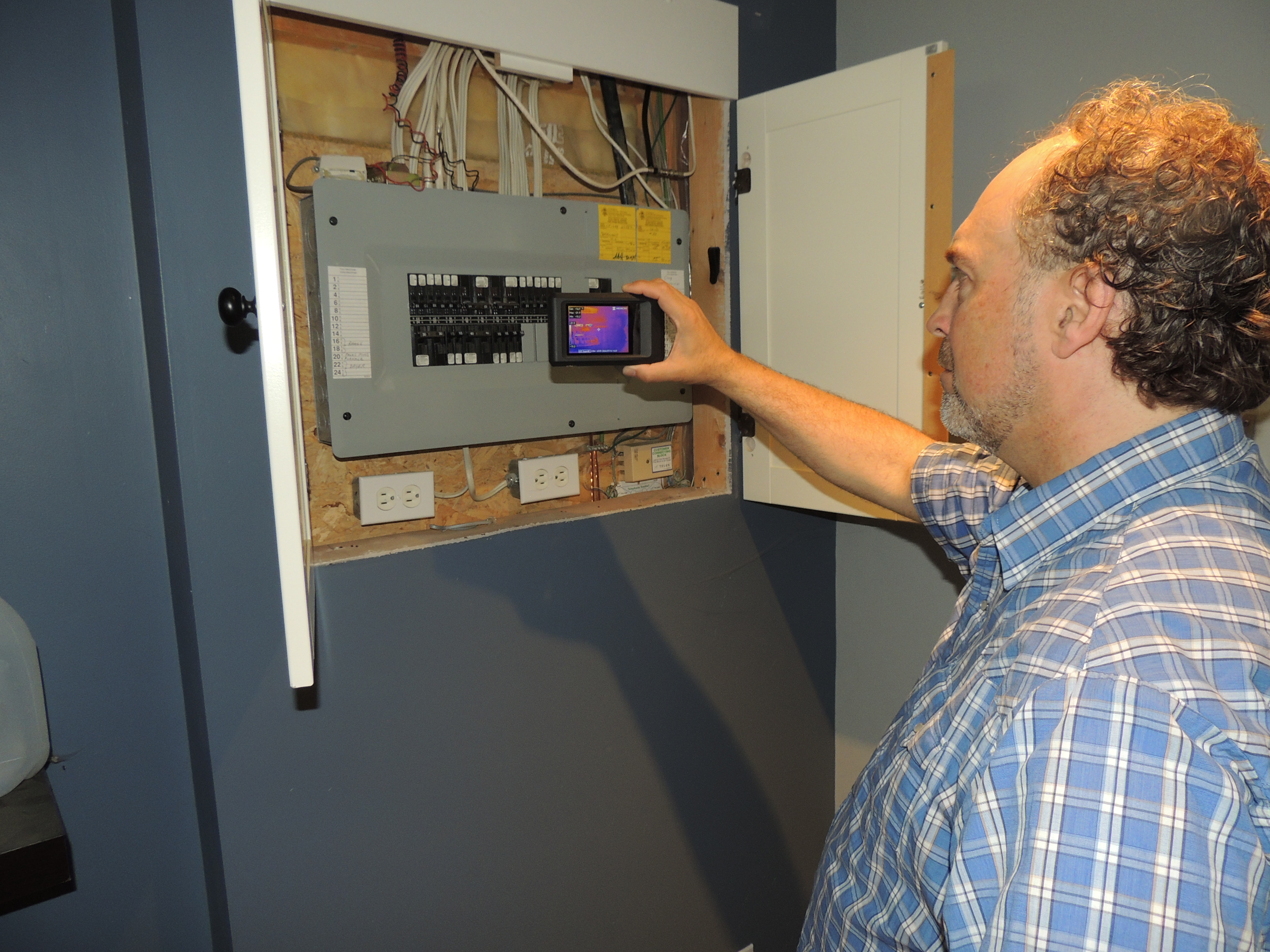 Home inspection in progress