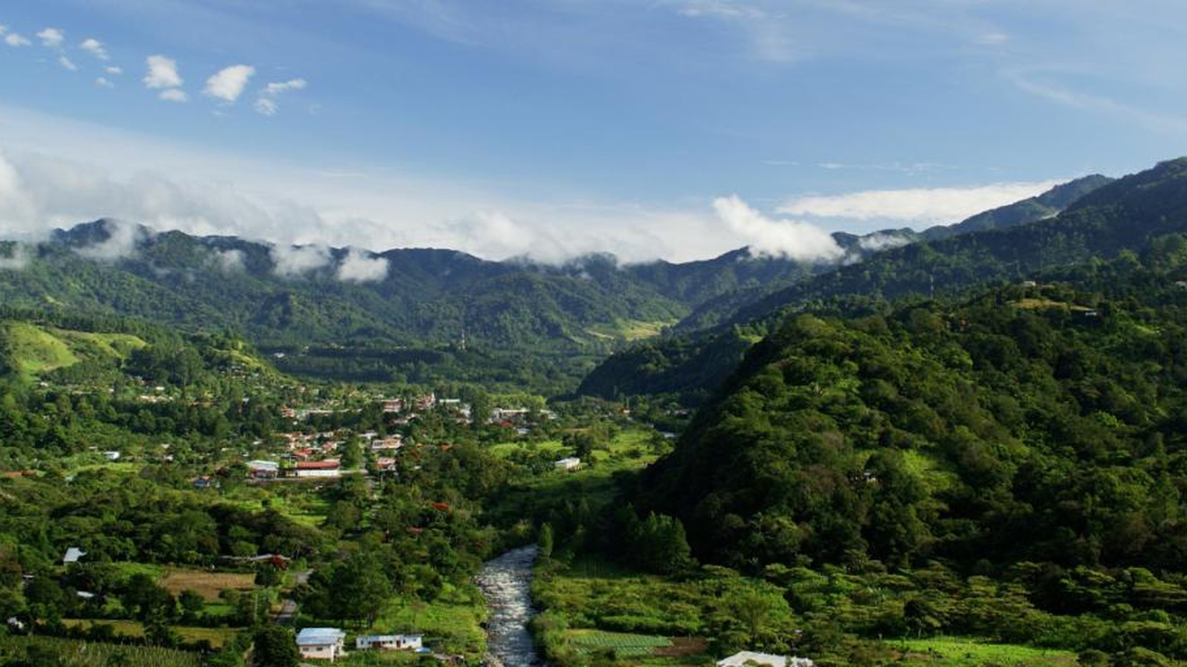 Paisaje de montaña en Boquete, Chiriquí, Panamá