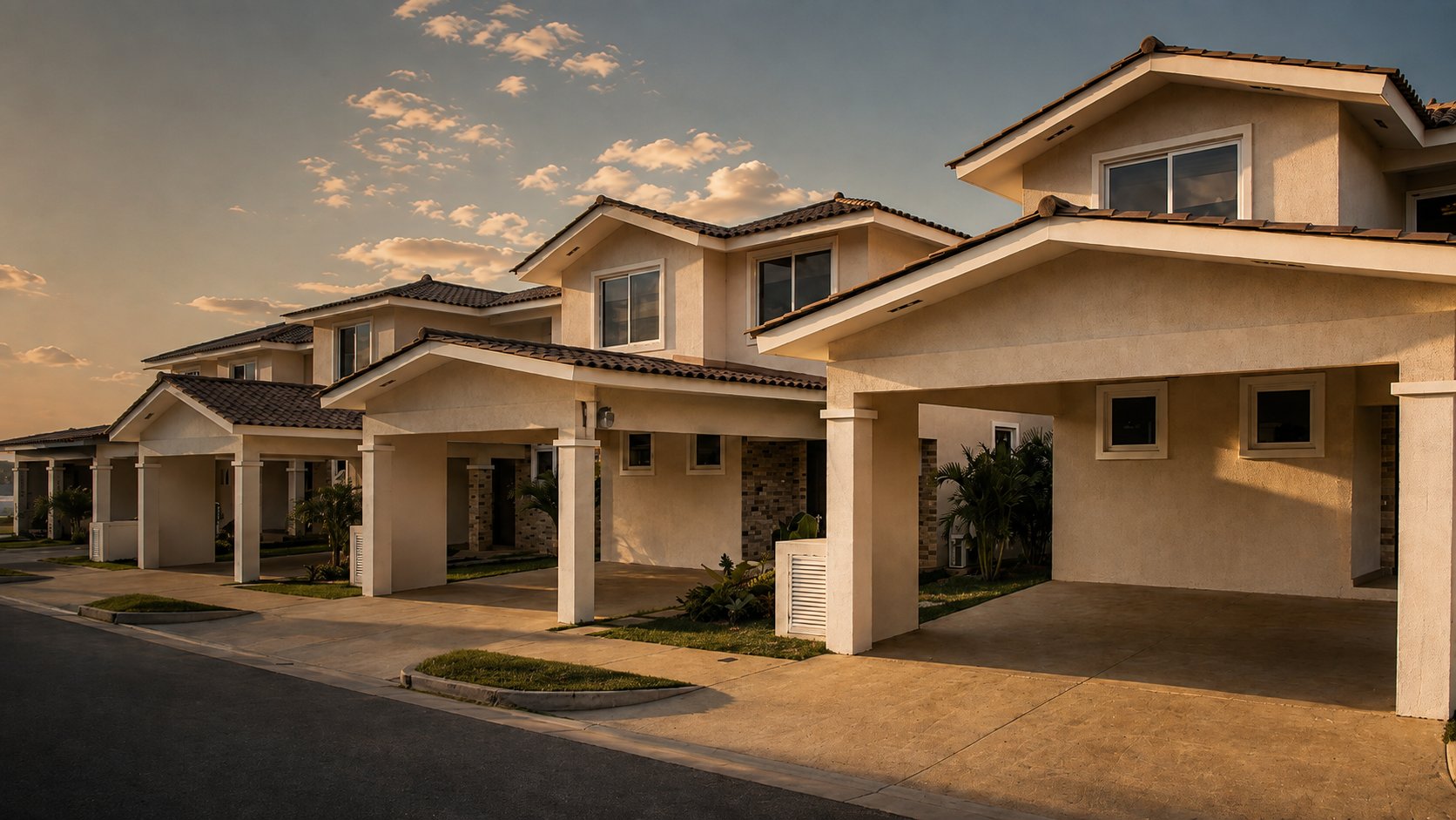 Residencial moderno con varias viviendas en Panamá