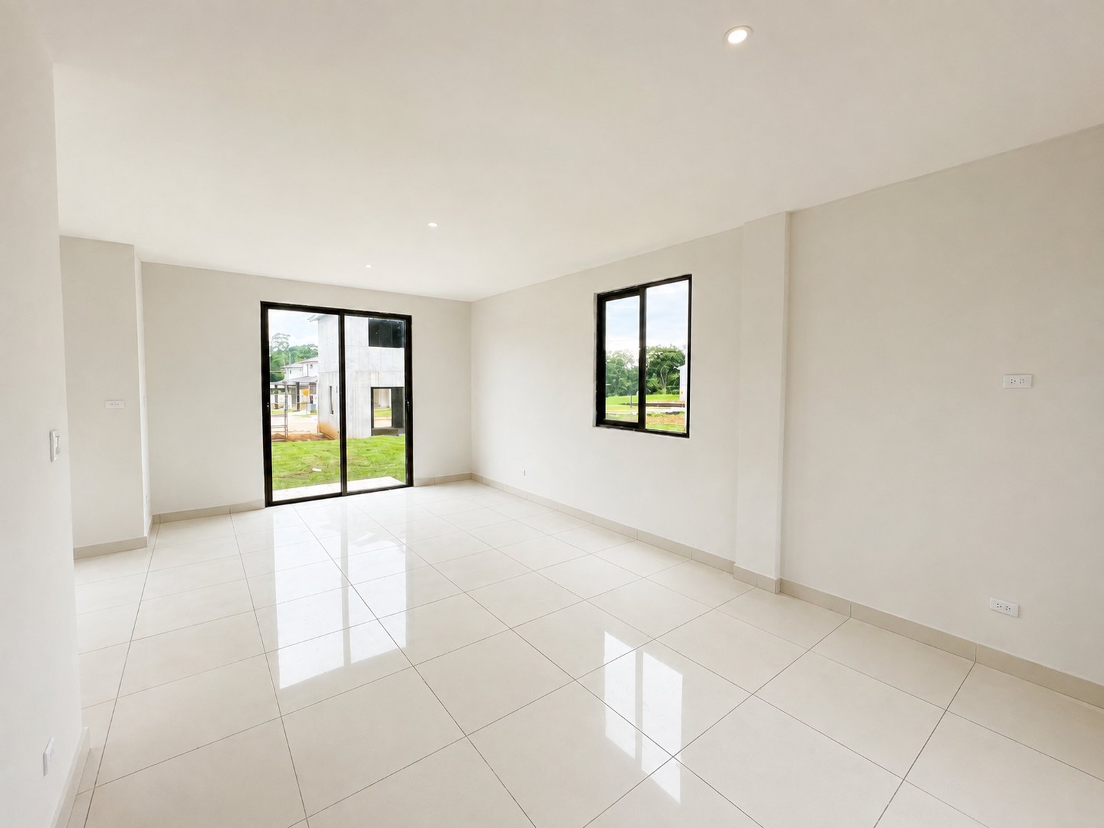 Sala y comedor del modelo Nebraska en Riverview Costa Verde
