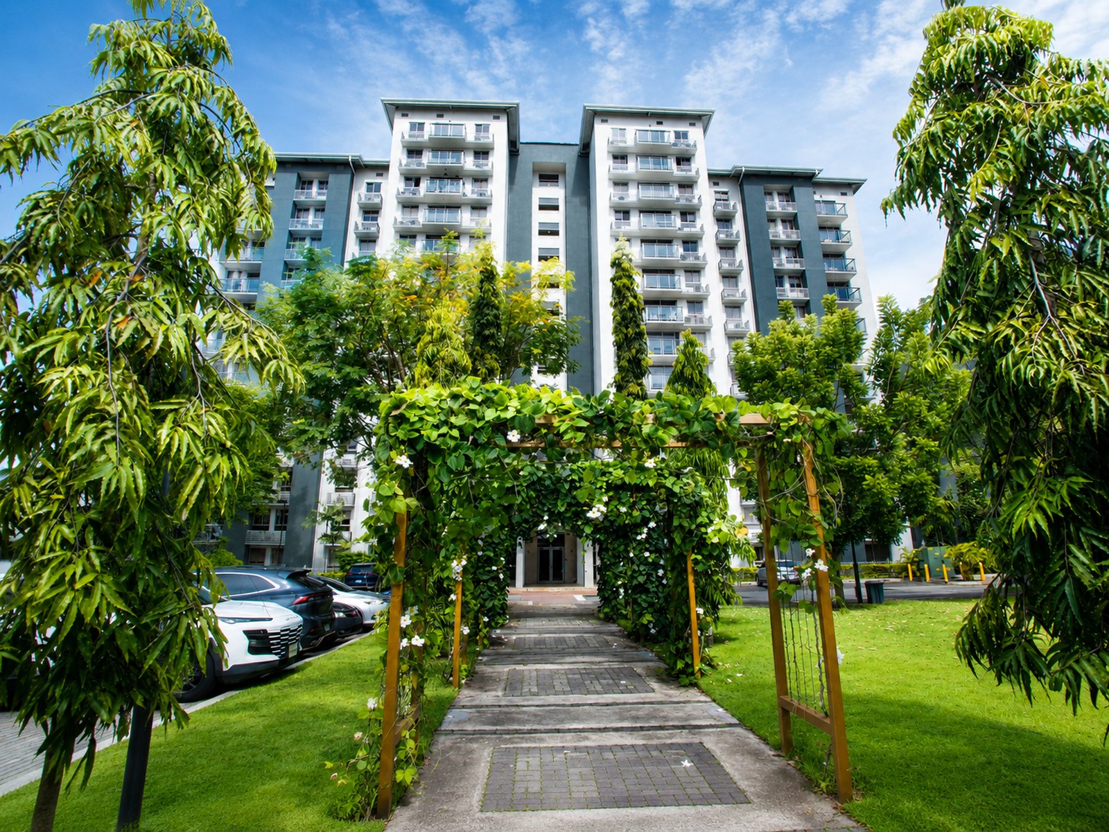 Fachada y entorno de Parterre en Panamá Pacífico
