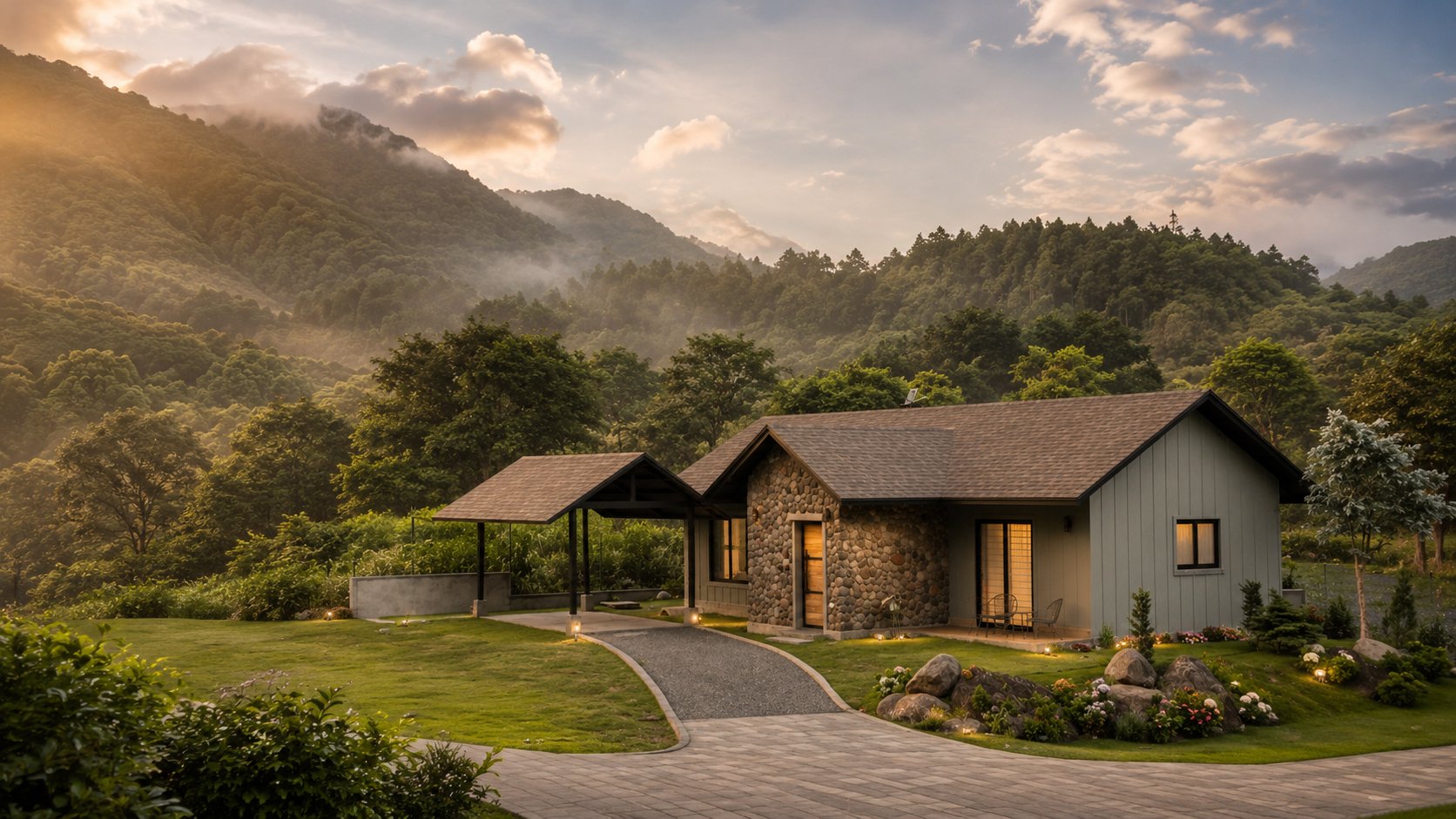 Vivienda contemporánea integrada al paisaje