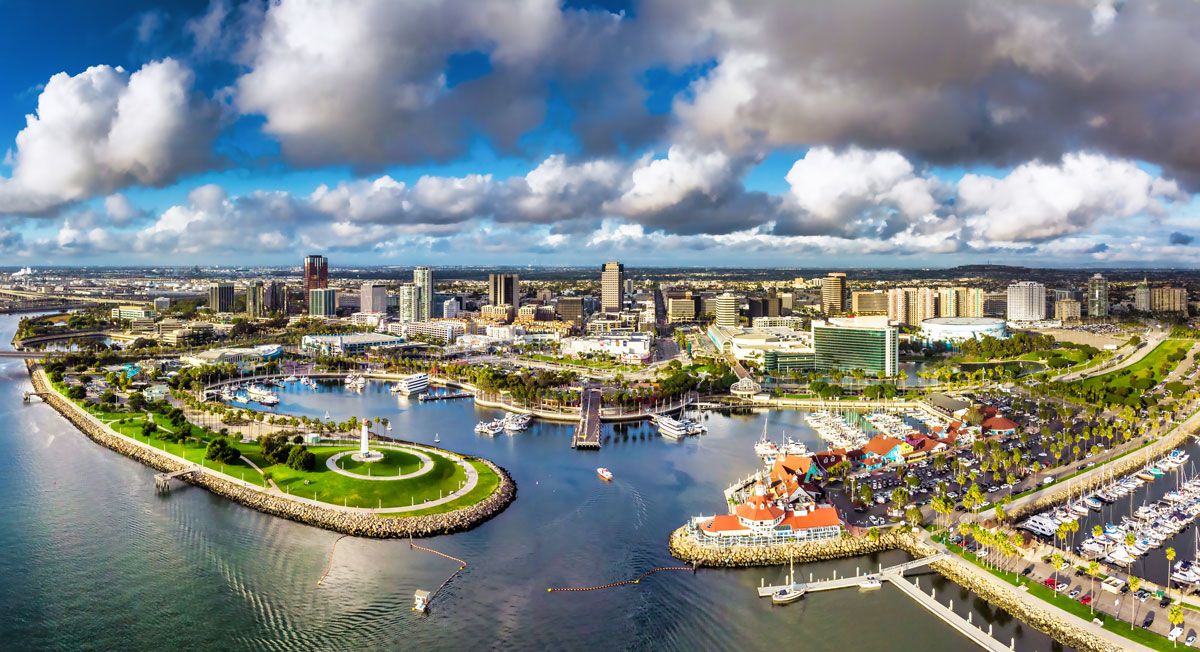 Long Beach aerial view