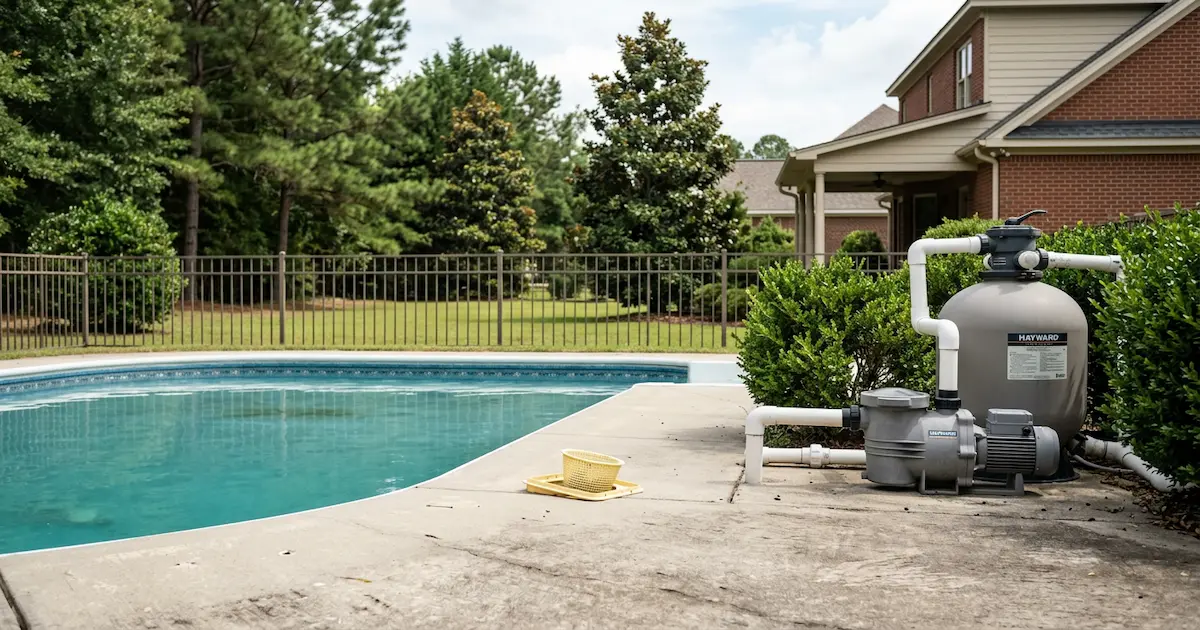 Pool pump and filter equipment for residential pool in Lexington SC Pool pump and filter equipment for residential pool in Lexington SC