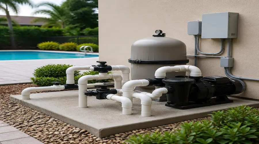 Pool pump equipment inspection before fall closing in Lexington SC Pool pump equipment inspection before fall closing in Lexington SC