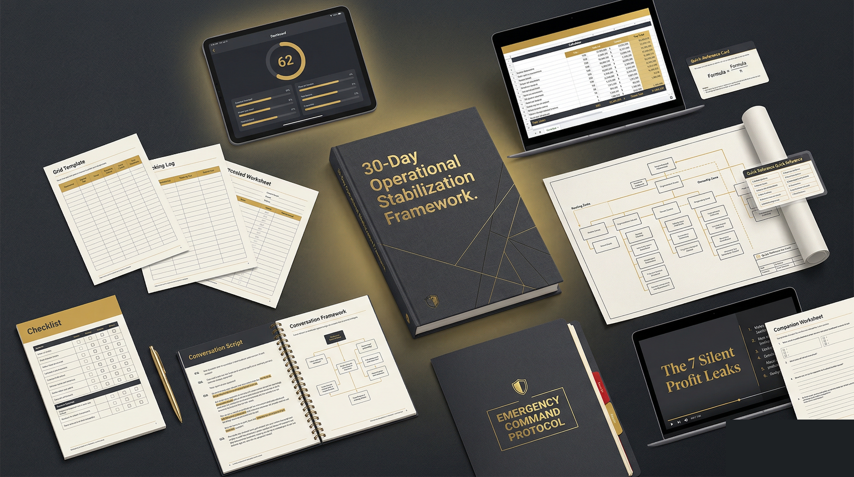 Complete 30-Day Sprint Stack — all frameworks, tools, and bonuses included