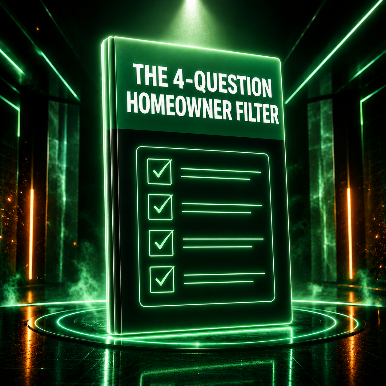 The 4-Question Homeowner Filter cover