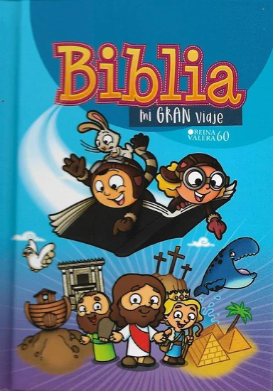Biblia Ilustrada Mi Gran Viaje RVR 1960, Imitación Piel Azul