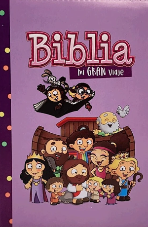 Biblia Para Niñas Mi Gran Viaje, Reina-Valera 1960, Imitación Piel Acolchada Multicolor Rosa