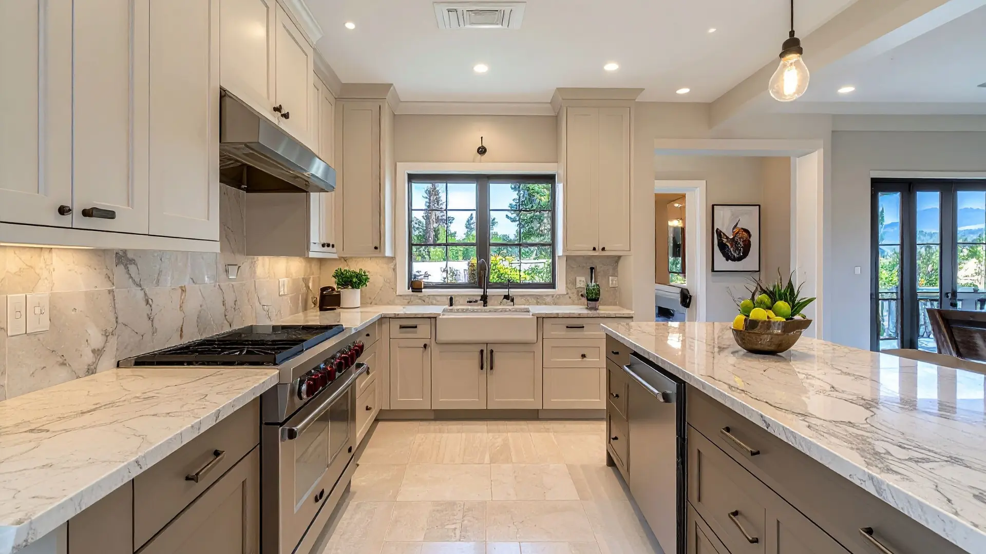 Full kitchen remodel with shaker cabinets and farmhouse sink, Western New York