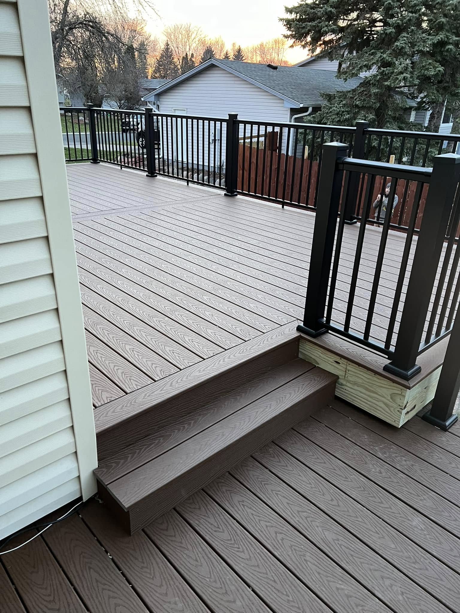Custom backyard deck