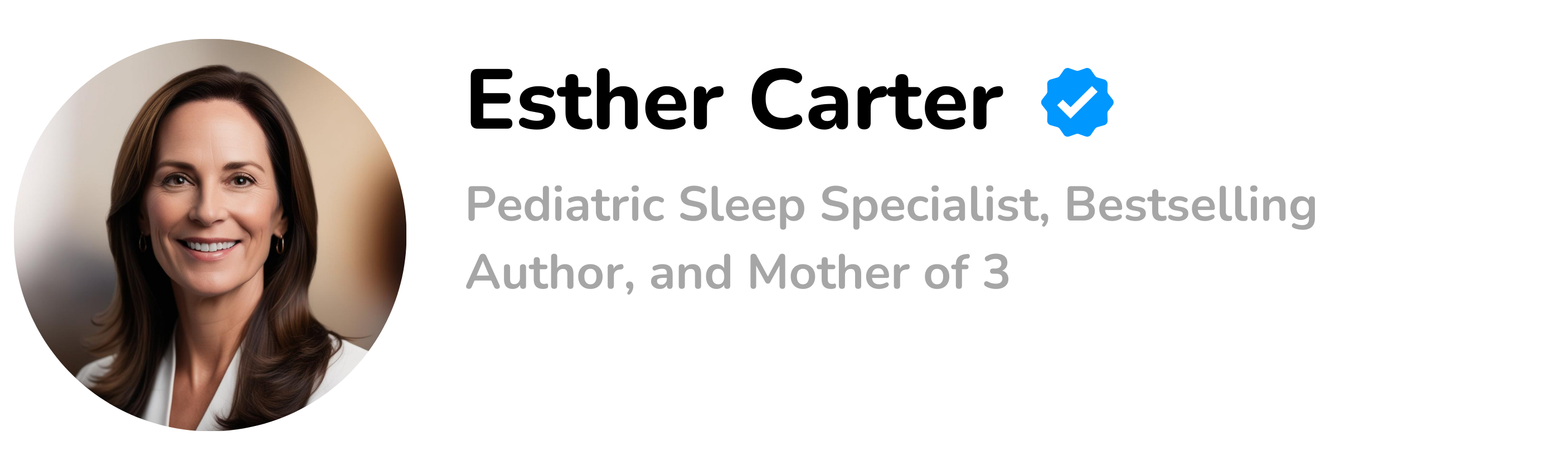 Ester Carter: Pediatric Sleep Specialist, Bestselling Author, and Mother of 3