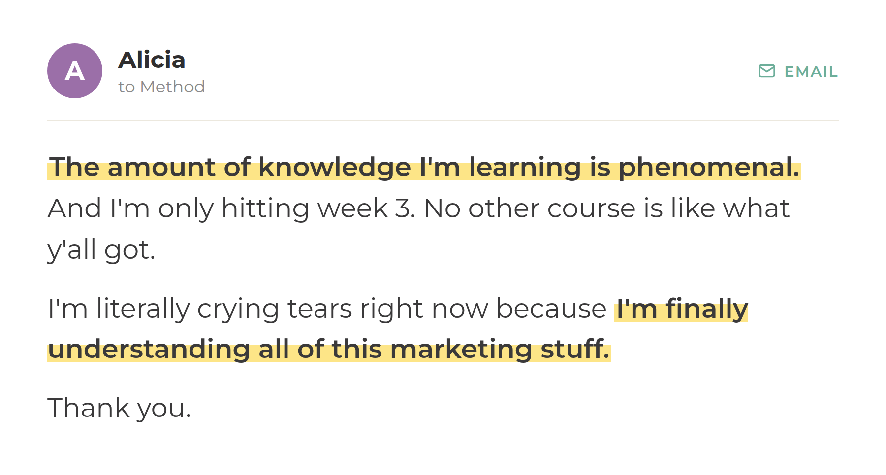 Alicia on finally understanding author marketing