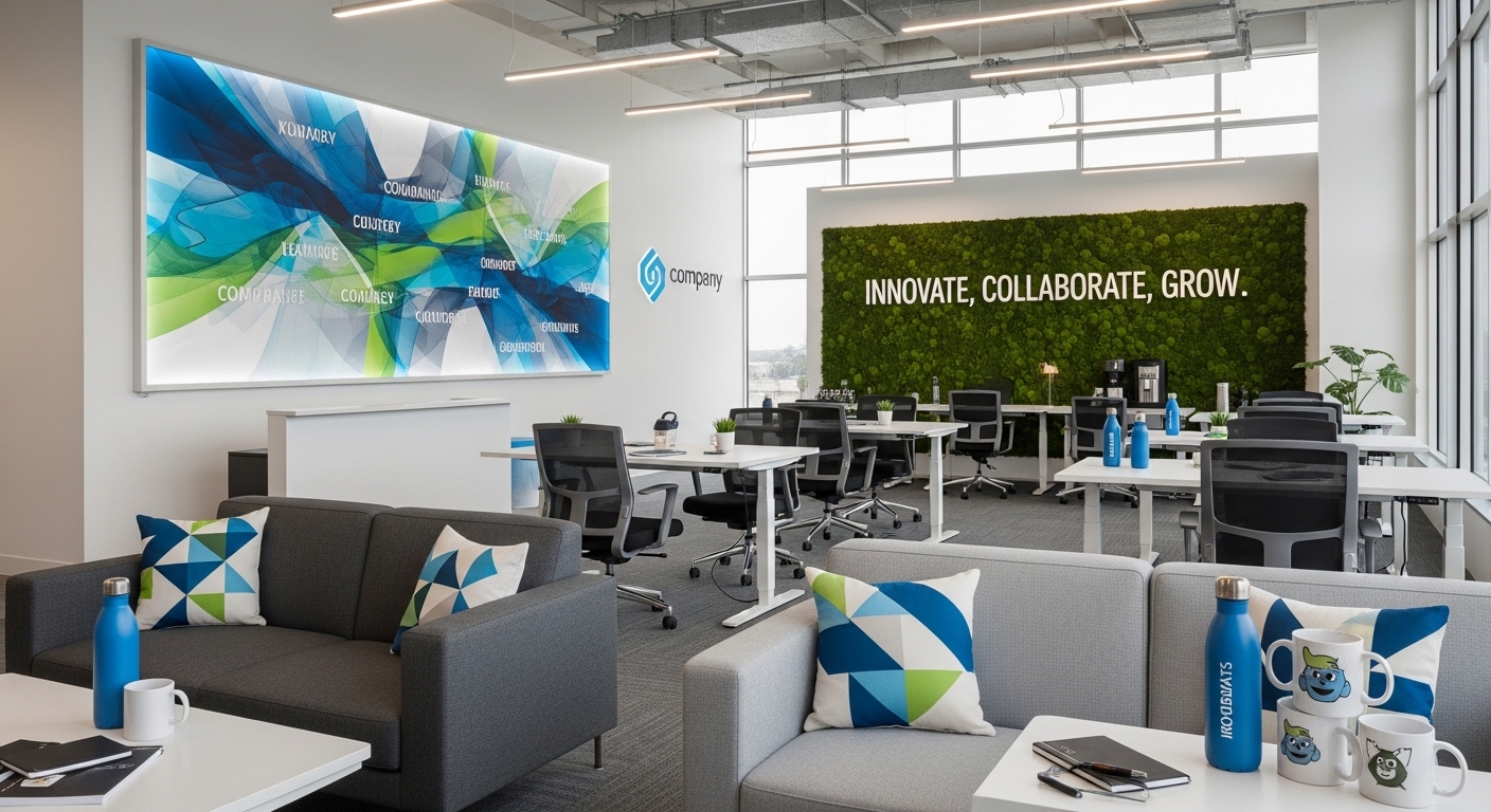 Workplace branding is the integration of a company’s identity into the design of its physical environment.