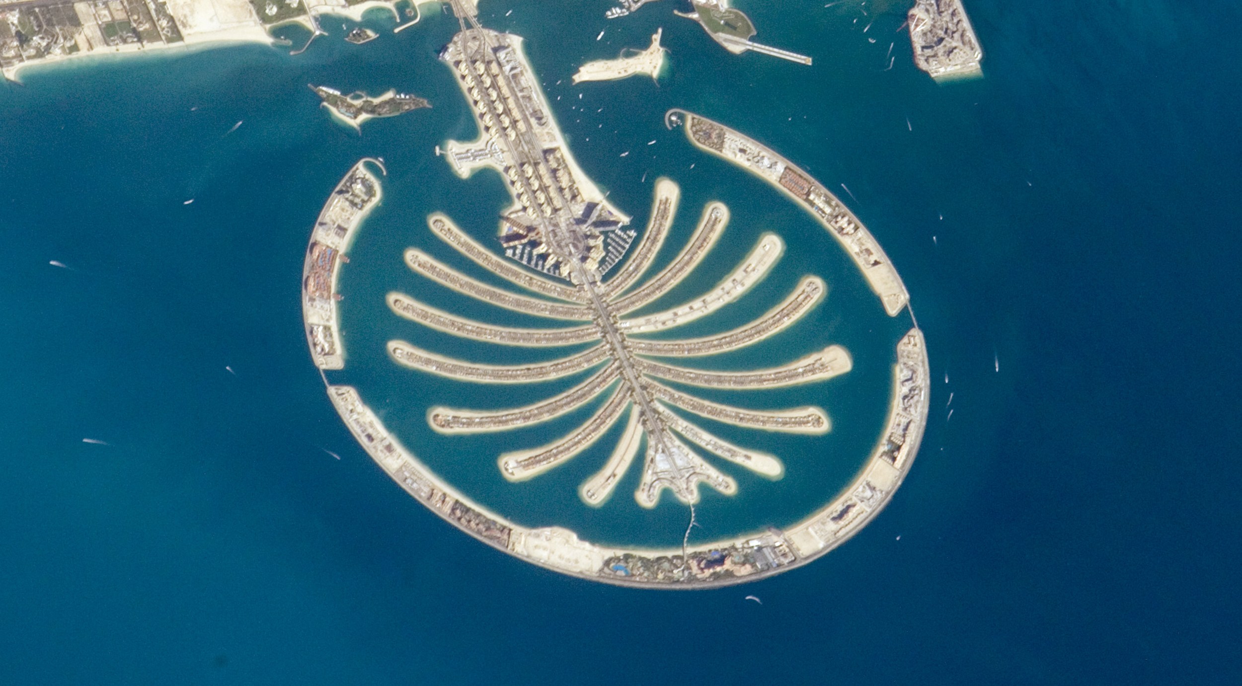 Palm Jumeirah, Dubai, from above